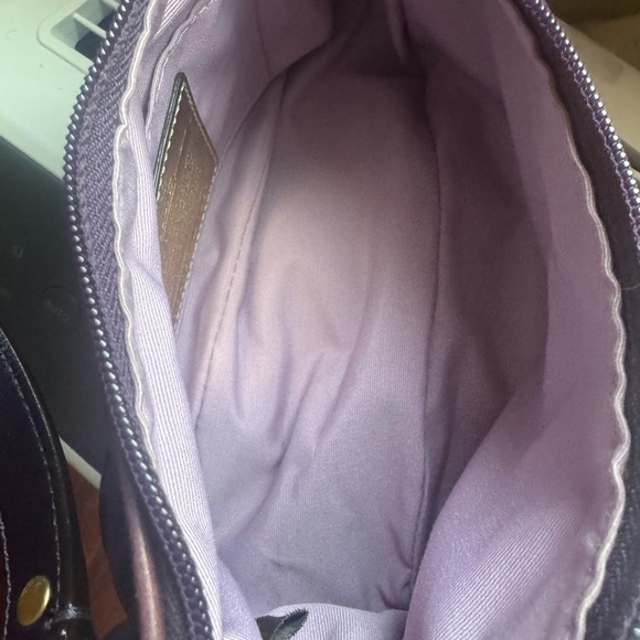 Purple coach purse - Picture 4 of 5